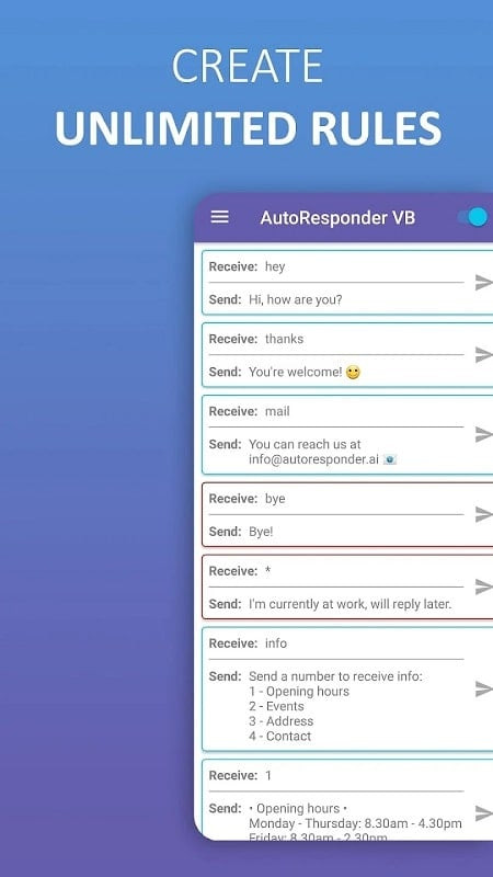 AutoResponder for VB group chat integration