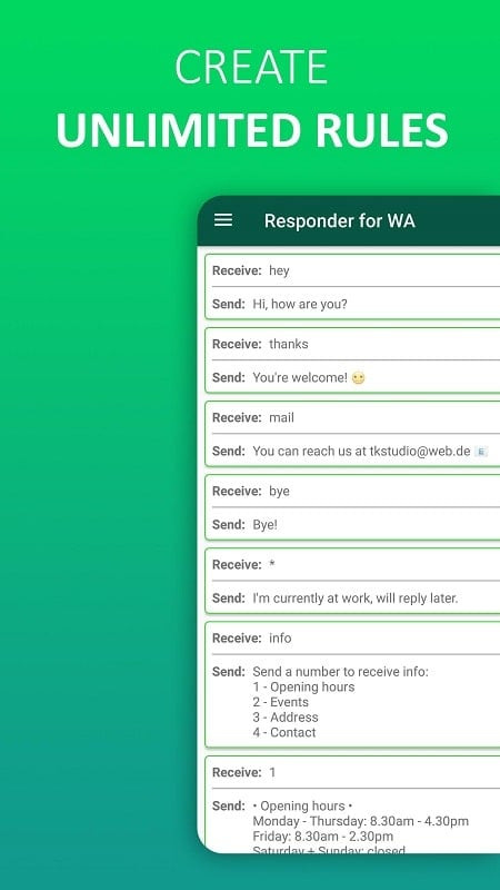 AutoResponder for WA on Android