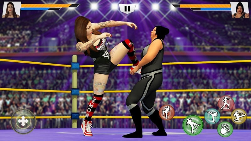 Bad Girls Wrestling Fighter story mode screenshot