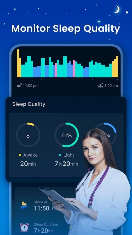 Detailed sleep report