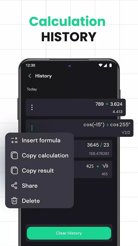 Basic Calculator MOD APK User Interface