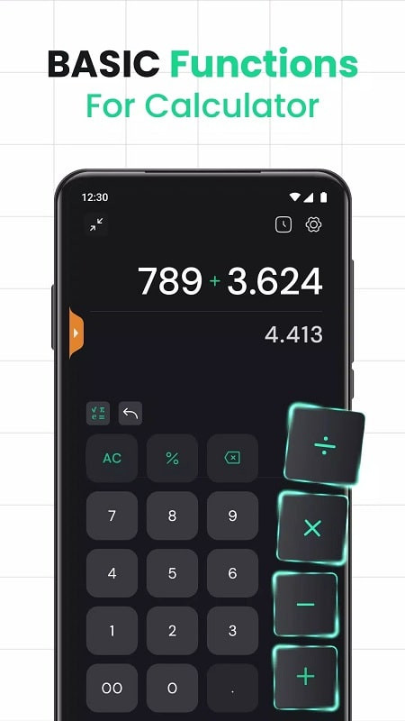 Basic Calculator MOD APK Scientific Functions