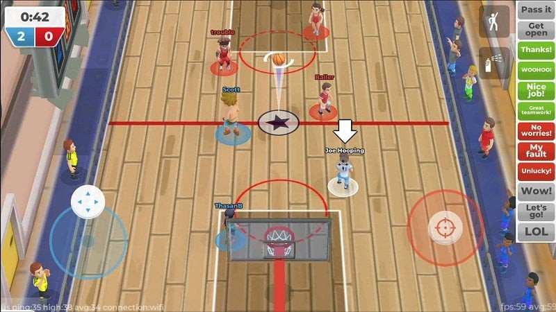 Basketball Rift Multiplayer team coordination