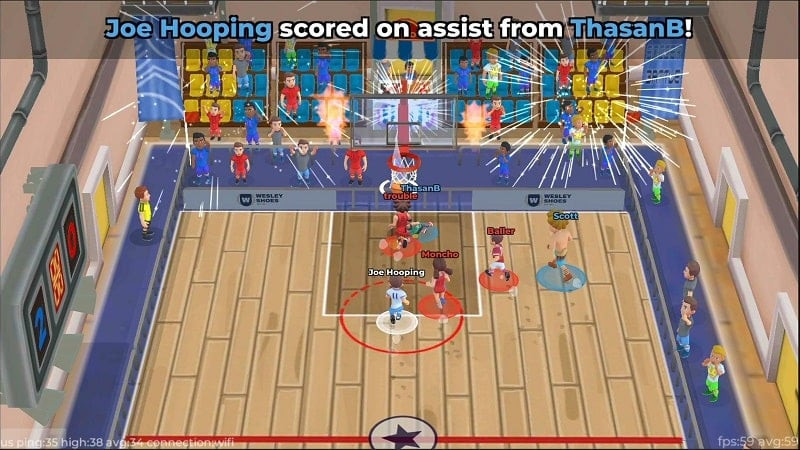 Basketball Rift Multiplayer MOD APK features