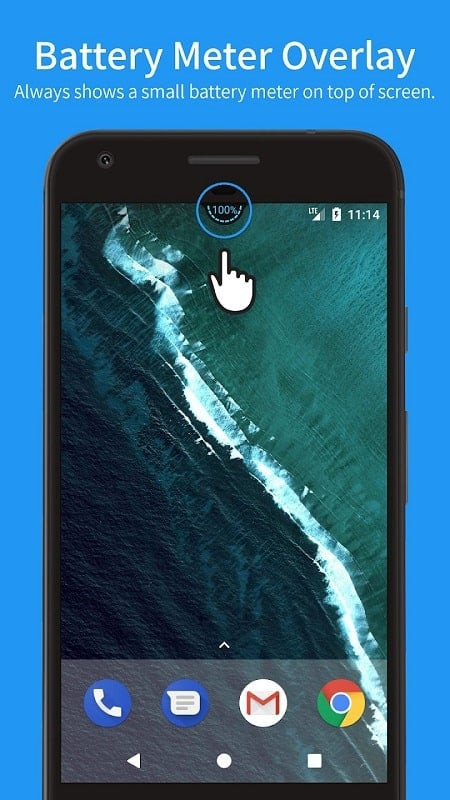 Battery Meter Overlay app screenshot