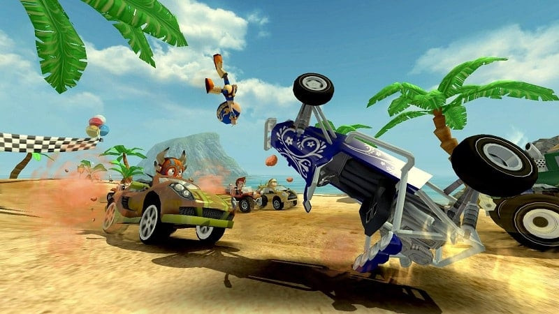 Beach Buggy Racing MOD APK Download Button