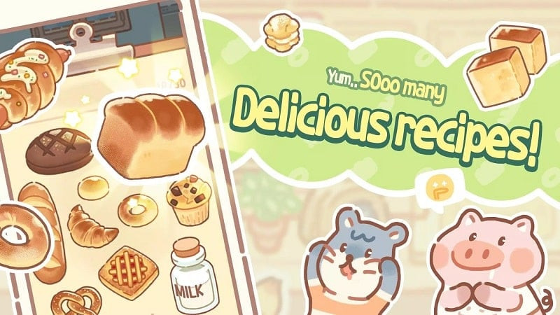 Bear Bakery gameplay screenshot with free items