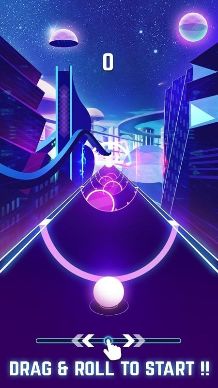 Beat Roller MOD APK - Quả bóng lăn trên đường ray