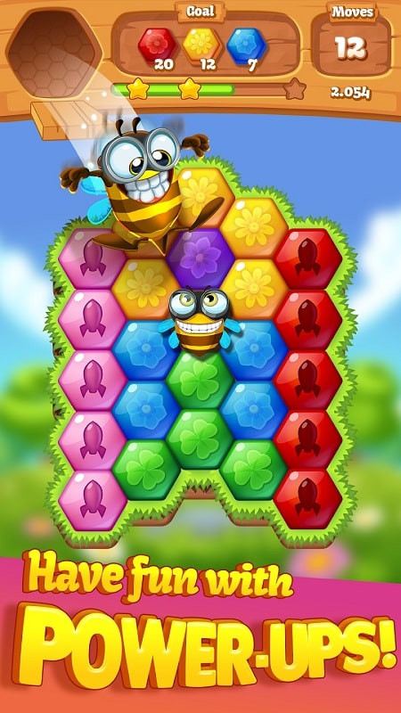 Bee Brilliant Blast MOD APK on a phone