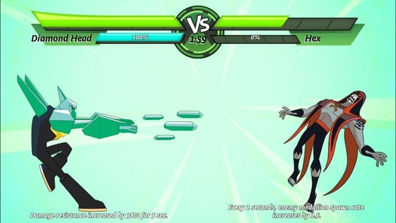 Ben 10 fighting an enemy