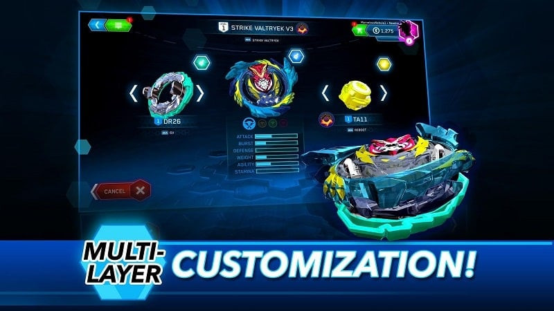 Beyblade Burst app Beyblade customization screenshot