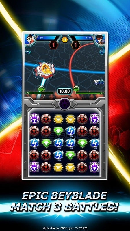 Beyblade Burst Rivals MOD APK PvP Screenshot