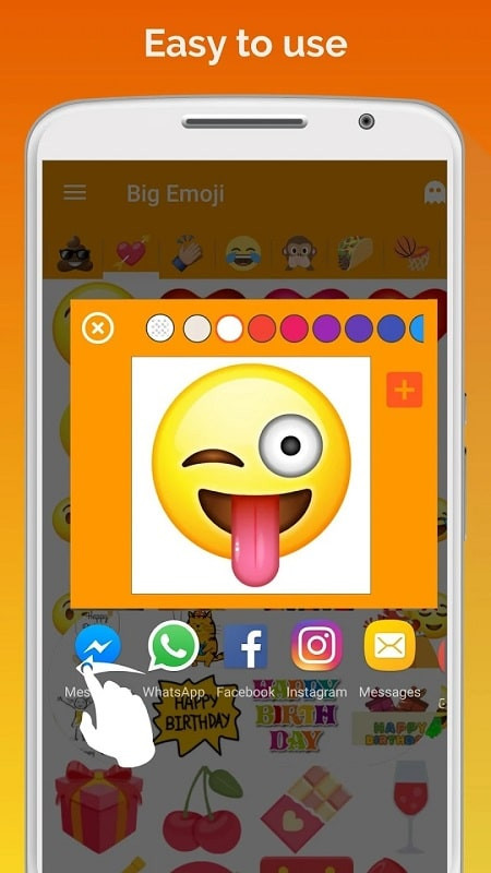 Installing Big Emoji Stickers on Android