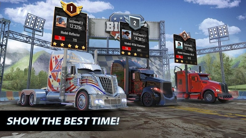 Big Rig Racing truck selection screenshot