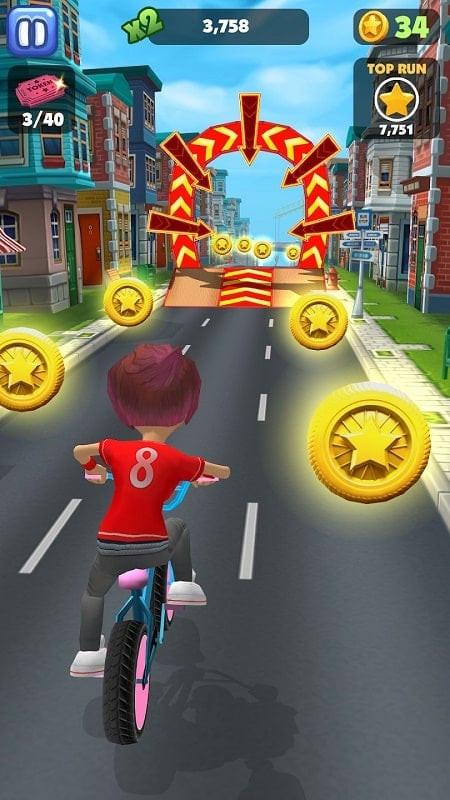 Bike Blast MOD APK Coin Collection