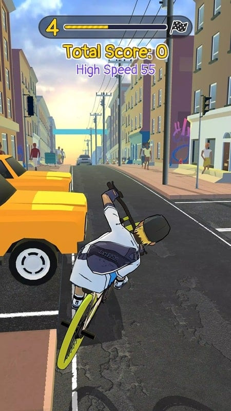 Bike Life gameplay screenshot showing the bike in motion