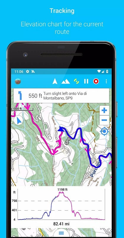 BikeComputer Pro route adjustment feature