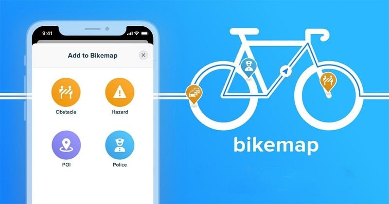 Bikemap trên điện thoại