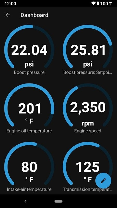 BimmerLink dashboard display