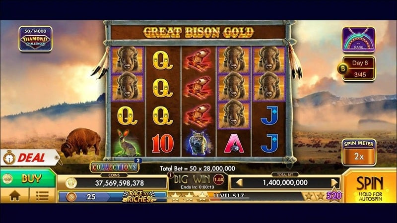 Black Diamond Casino Slots Gameplay Screenshot