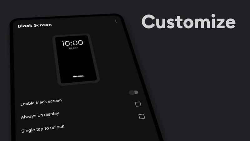 Black Screen MOD APK - Floating Button Feature