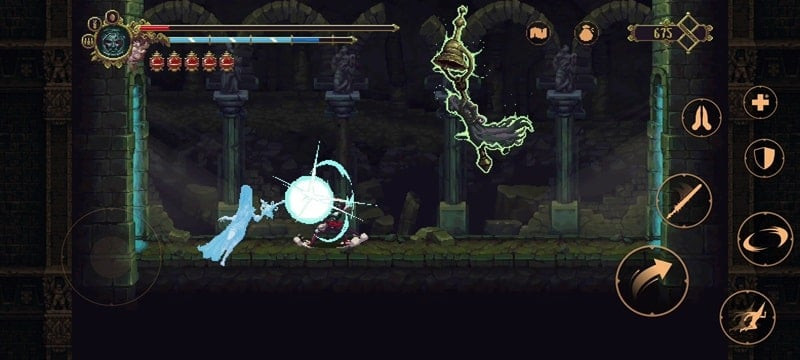 Blasphemous screenshot showing the game environment