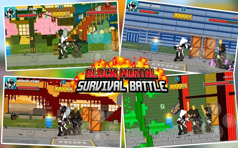 Block Mortal Survival Battle character select screen