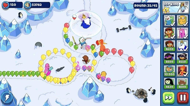 Bloons Adventure Time TD MOD APK Screenshot