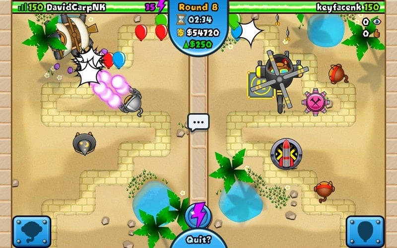 Bloons TD Battles MOD APK gameplay