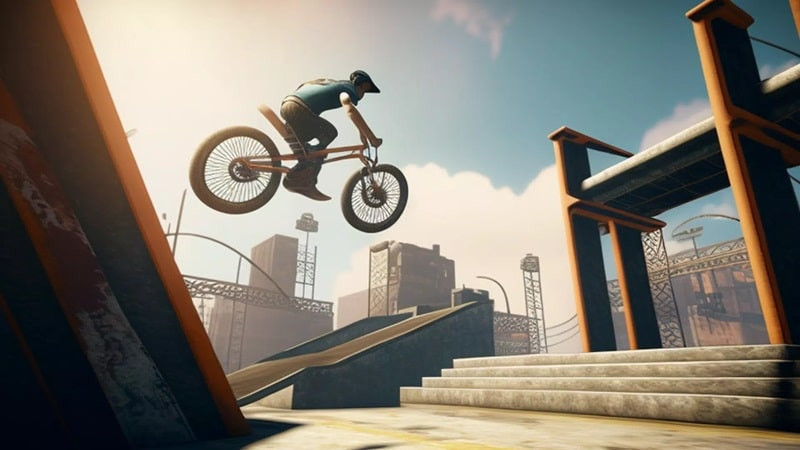 BMX Megaramp Stunts gameplay screenshot