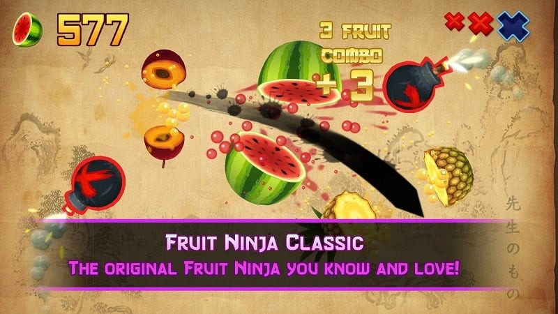 Blade Collection in Fruit Ninja Classic