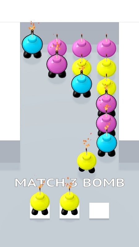 Bomb Jam 3D matching bombs screenshot