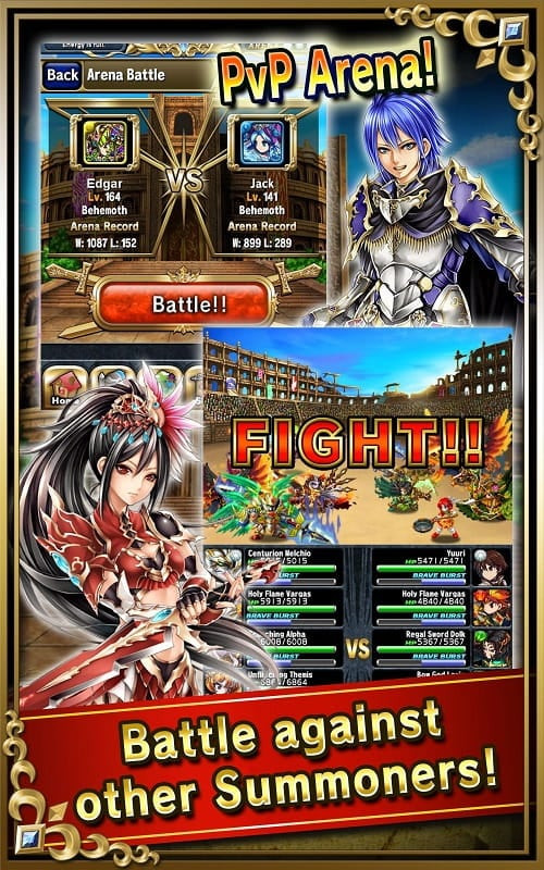 Brave Frontier MOD - Hệ thống nhân vật