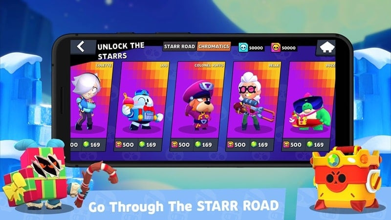 Upgrading Brawlers in Brawl Box Stars Simulator MOD