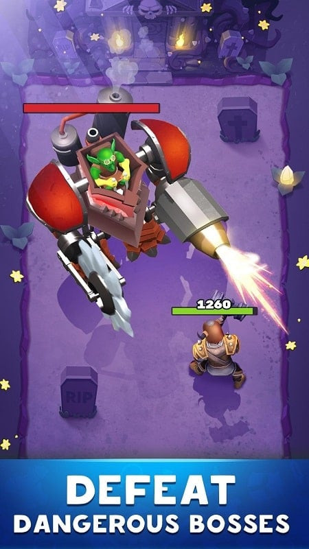 Equipping weapons in Brawl King APK