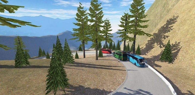 Map overview in Bus Simulator: Extreme Roads