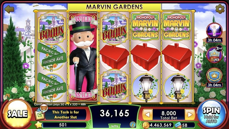 Các Hoạt Động trong MONOPOLY Slots