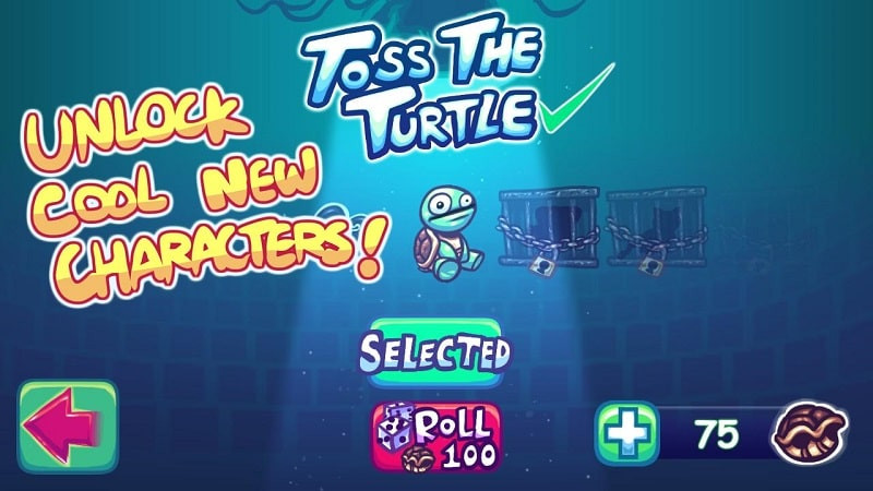 Different boost guns in Super Toss The Turtle