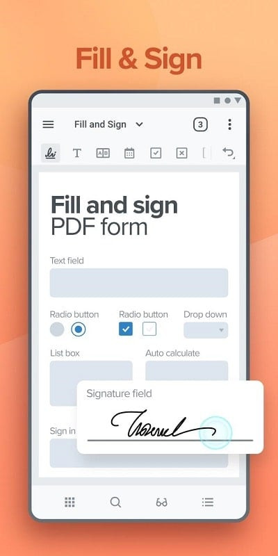 Editing features of Xodo PDF Reader & Editor MOD APK