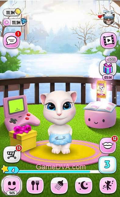 Các tính năng hấp dẫn trong My Talking Angela