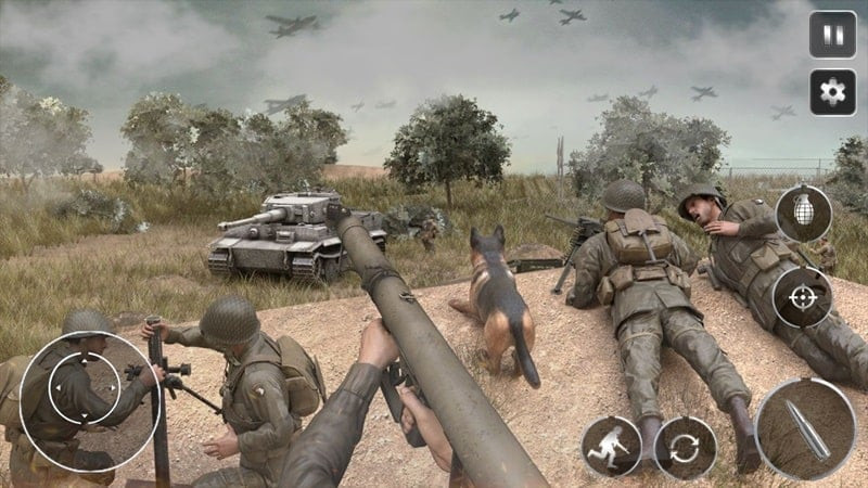 Call of Courage MOD APK screenshot showcasing weapons