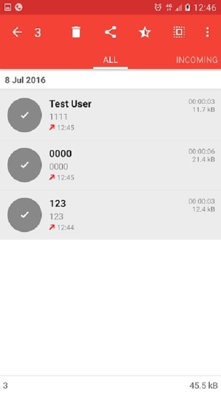 Automatic Call Recording Feature