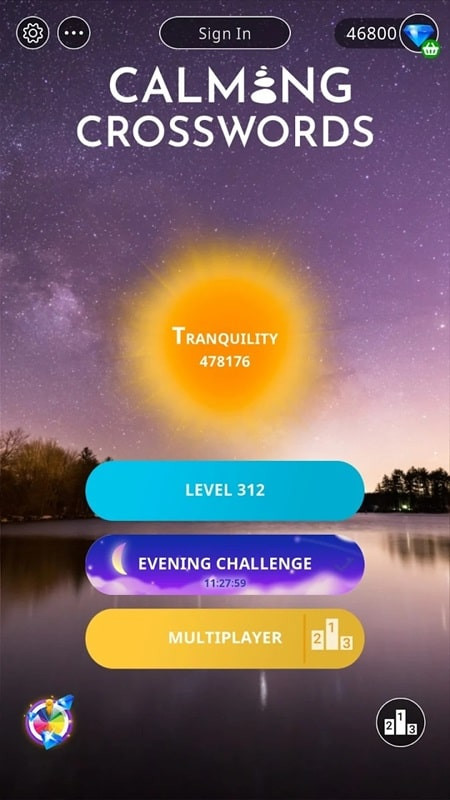 Calming Crosswords MOD APK Gameplay Screenshot