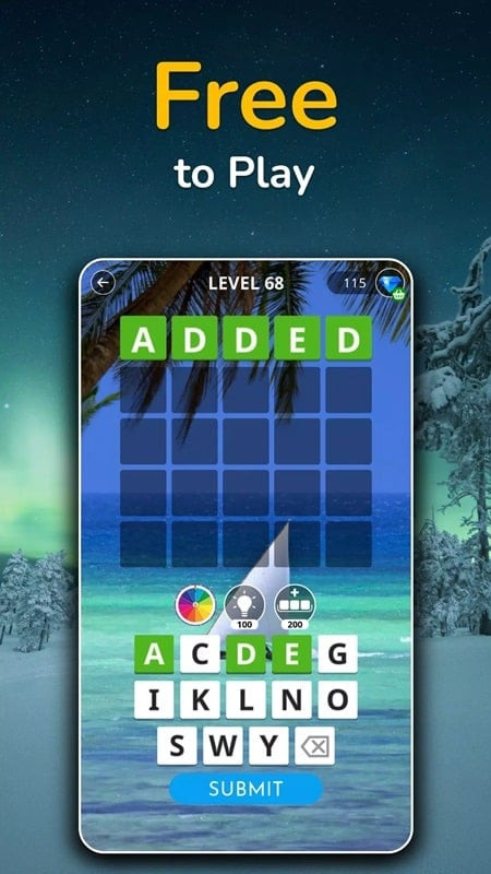 Calming Word Guess on Android