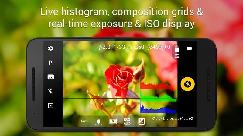 Camera FV-5 editing features screenshot