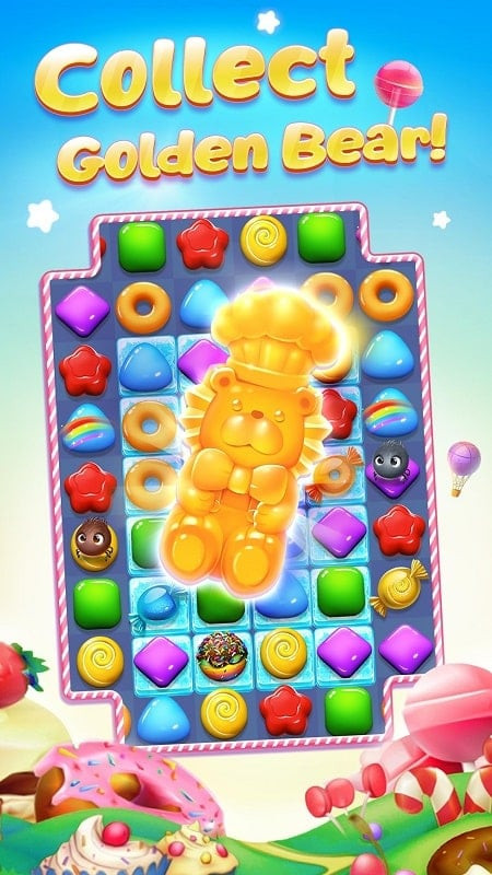 Candy Charming Gold Bears Screenshot