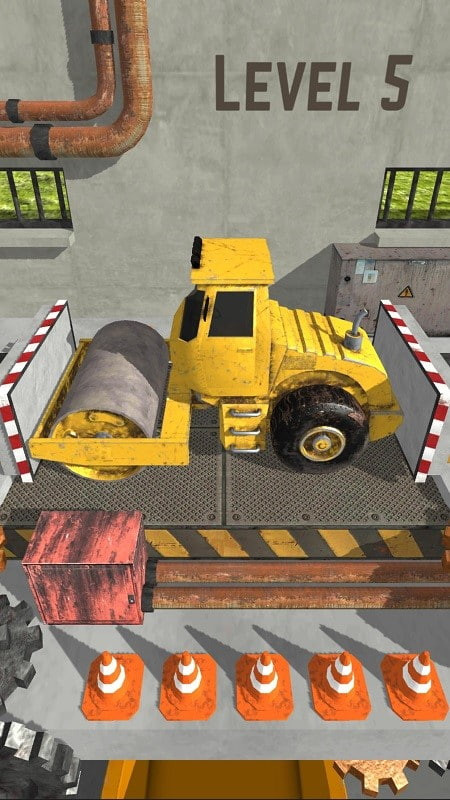 Car being crushed in Car Crusher MOD APK