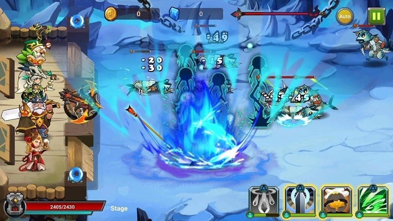 Castle Defender MOD APK screenshot showing gameplay