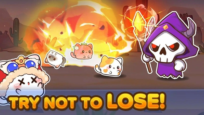 Cat Adventure APK screenshot showing various cat characters