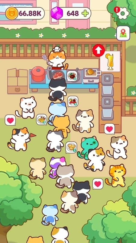 Cat Cooking Bar MOD APK restaurant upgrade